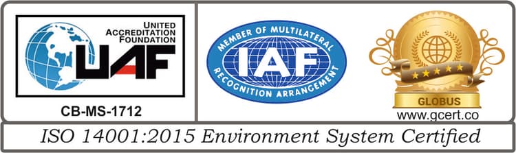 ISO 14001:2015 Environment System Certified