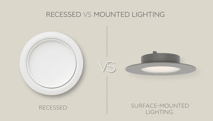 Recessed vs mounted lighting: Which should you choose